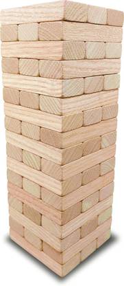 heku 51 PCS WOODEN BLOCK MASTER BUILDING BLOCKS PUZZLE STACKING TOWER BALANCING TOYS Party & Fun Board Game