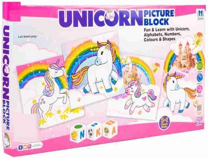 upahaar Unicorn Picture Block