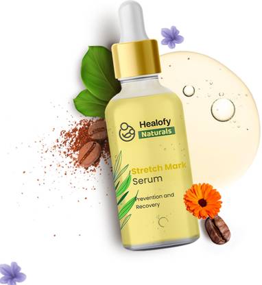 Healofy Naturals Stretch Mark Serum, 50 ML | Stretch Marks & Scars Recovery Oil for Women, Girls