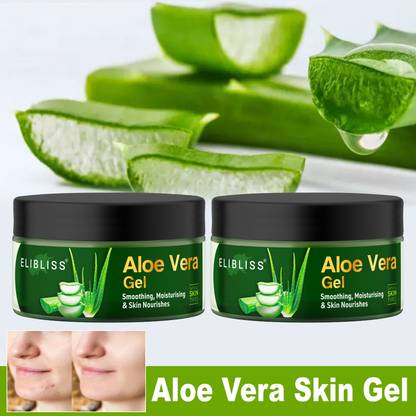 ELIBLISS Aelovera Gel 100% Pure - Repairing & Soothing for Face, Body & Hair g