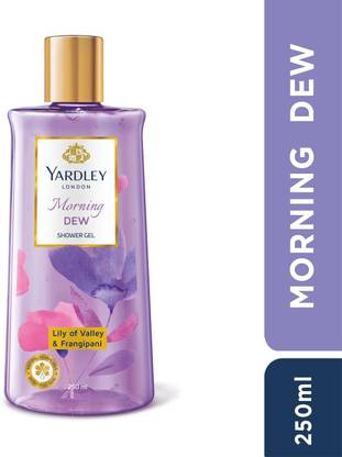 Yardley Shower Gel With Natural Floral Oils Lily Of The Valley & Frangipani Each 250ml