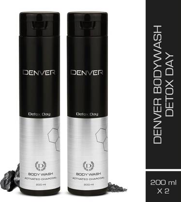DENVER Detox Day Activated Charcoal Body Wash