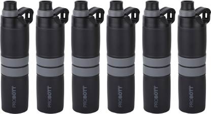 PROBOTT Thermosteel Alpha Vacuum Flask Each 620ml -Black (Pack of 6) 620 ml Flask