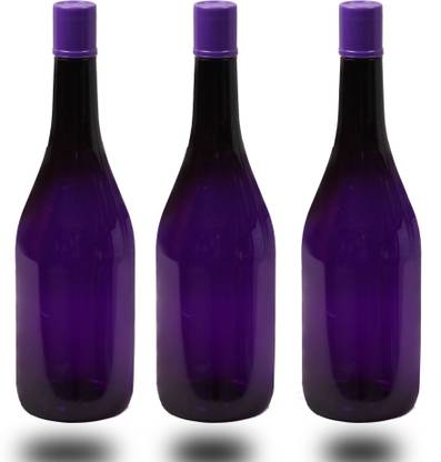 Pack of 3 Fashionable Water Bottles, Set of 3 1000 ml Bottle Plastic