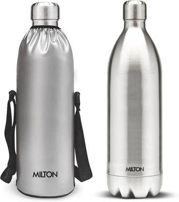 MILTON Duo DLX 1800 Thermosteel Water Bottle, ISI Certified, 24 Hr Hot and Cold 1700 ml Flask