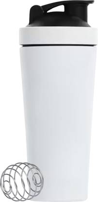 Pack of 1 Stainless Steel Gym Shaker Bottle for Protein Shake, BCAA, with Mixing ball 750 ml Shaker Steel