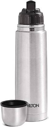 MILTON Thermosteel Flip lid 1000 ml Flask (Pack of 1, Silver, Steel) 1000 ml Flask