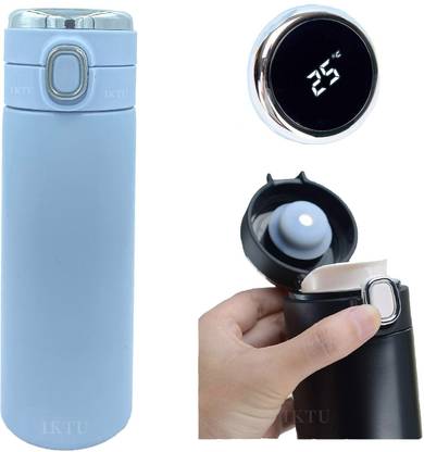 Iktu Vacuum Insulated Water Bottle LED Temperature Display S304 Stainless Steel Flask 420 ml Flask