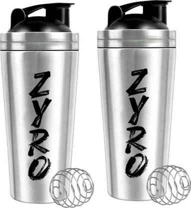 ZYRO 304 Stainless Steel Gym shaker Bottle & Steel Ball, Gym, Food Grade, Sports 750 ml Shaker