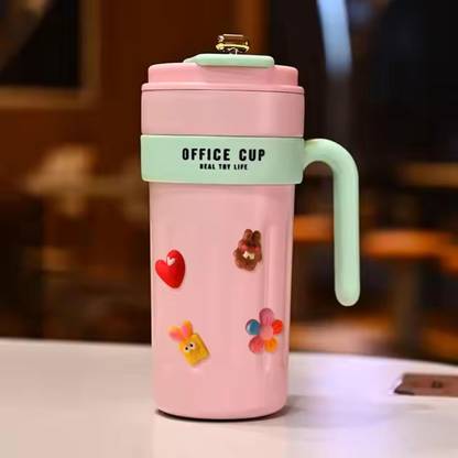 4tens Double Wall Coffee Travel with Touch Screen Digital Temperature Display Stainless Steel Coffee Mug