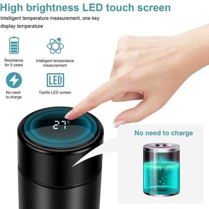 geutejj Bottle with LED Temperature Display 182 500 ml Bottle