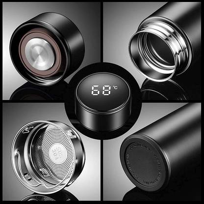 geutejj Smart Bottle with LED Temperature Display with Touch Screen Smart 483 500 ml Bottle