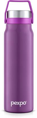 pexpo 725ml Vacuum Insulated Water Bottle, Stainless Steel 24 Hrs Hot & Cold, Pluto 720 ml Steel Flask