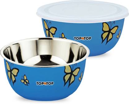 Microwave Safe Bowl Set Vegtable Mixing Serving Flora Bowl Stainless Steel Mixing Bowl