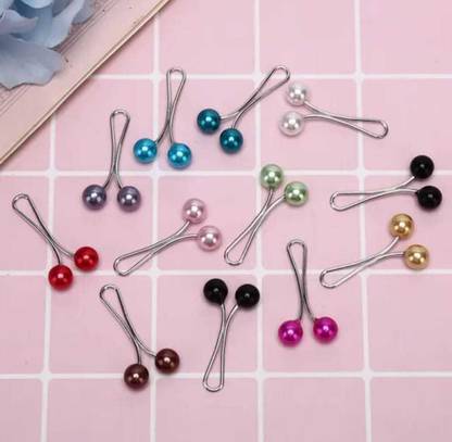 Hali fashion Hijab Loop Pins Set (Multicolor), Steel  Pins