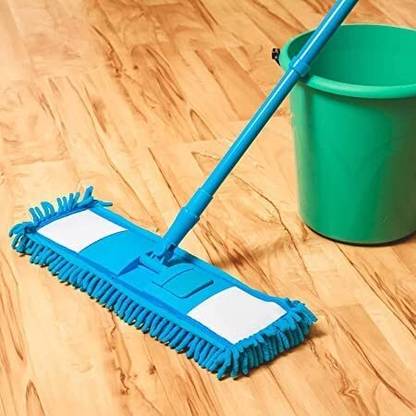 DPVTRADERS Wet and Dry Cleaning Flat Microfiber Floor Cleaning Mop