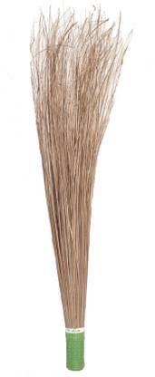 kiran Narial Broom | Floor, Garden, Outdoor Cleaning coconut cap 36in Jharu | Coconut Fiber Wet and Dry Broom