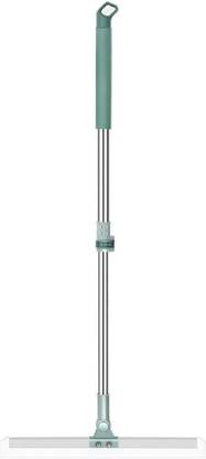 vitzie 2 in 1 Scrape floor scrubbing brush with long handle|Tiles cleaning broom brush Silicone Wet and Dry Brush