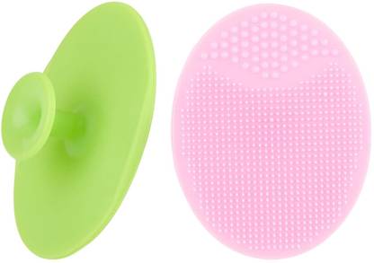 EZELFLOW BEAUTY Facial Cleansing Brush, Soft Silicone face Scrubbers for Pore Massage 2 PCS