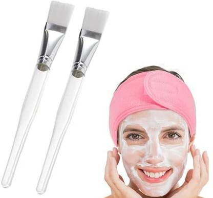 Lucifer Face Pack Brush With Headband Women Beauty Combo Set