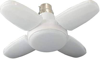 CIRAMA 4 Blade Fan Shape LED Light Bulb 25W and B22 Holder with Ultra Bright (White) Pendants Ceiling Lamp