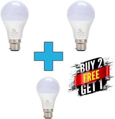 Glowing Night 10 W Eye Safety Compliance Round B22 LED Bulb