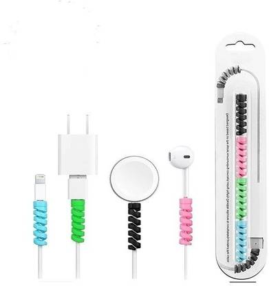 DECRONICS Charger Cable Protector Data Cable Saver Charging Cord Protective Cover 4 Pieces Cable Protector