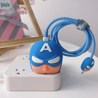 TECHWIND Silicone Press Stud Headphone Case For Compatible With Apple 18/20W Adapter