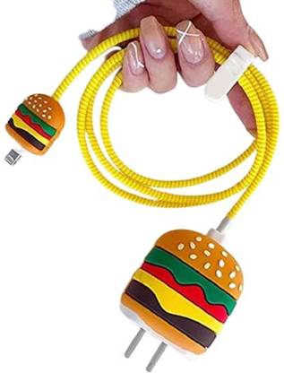 TECHWIND Silicone Press Stud Headphone Case For Compatible With Apple 18/20W Adapter