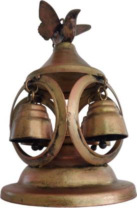Bell T-Light Holder With Hanging Chain Iron 1 - Cup Candle Holder