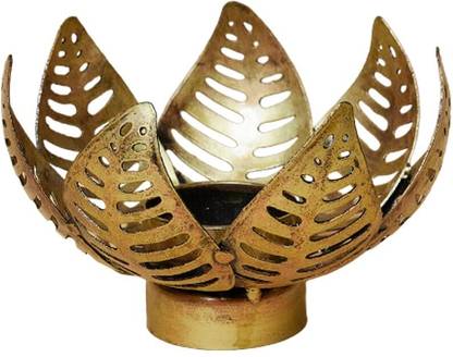 T-Light Candle Holders Lotus Shaped Iron 1 - Cup Candle Holder