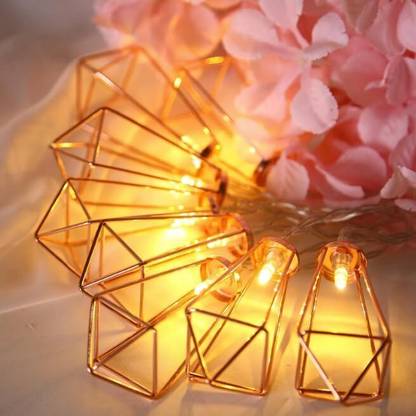 Vianyak Twinkle Glow 3M Golden Glow Metallic Yellow String Lights LED Front Light