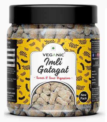 Veganic Imli Gatagat Candy | Cylinder Shaped Toffee Tangy Candy