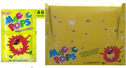 Magic Pop Popping Candy Lemon Flavour Box Lemon Sour Candy
