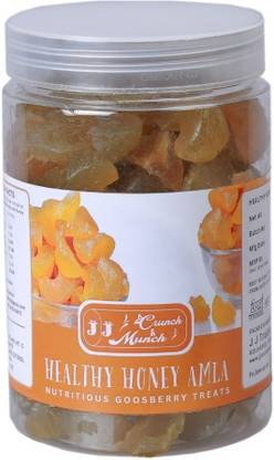 J J crunch N munch Purely Honey Processed Sugar-free Dry Amla Candy