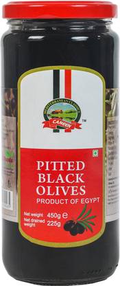 caneen Pitted Black Olives, for Authentic Taste in Cooking, Garnishing, Pizzas toppings Olives