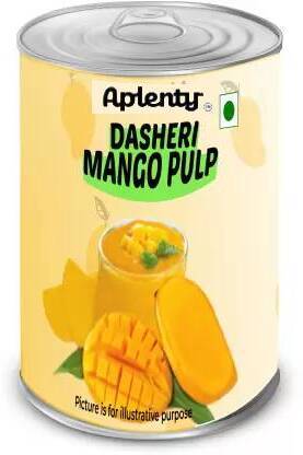 APLENTY Natural Mango Pulp/Puree | Pure Alphanso Mango Fruit Pulp -No Added Sugar Soup & Stock