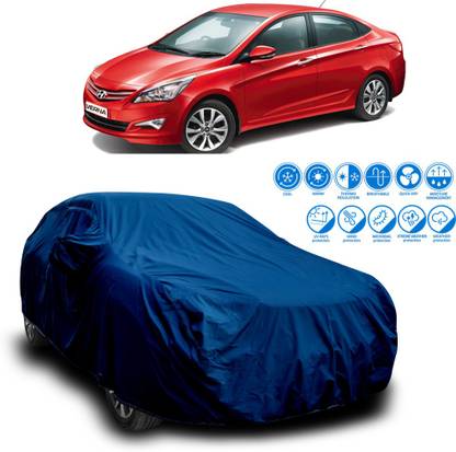 GOSHIV-car and bike accessories Car Cover For Hyundai Verna Transform (With Mirror Pockets)