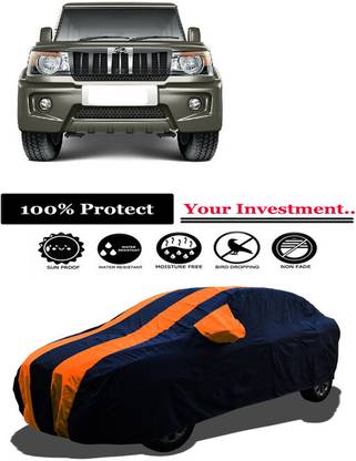 Amexride Car Cover For Mahindra Bolero Power Plus SLE Diesel (With Mirror Pockets)
