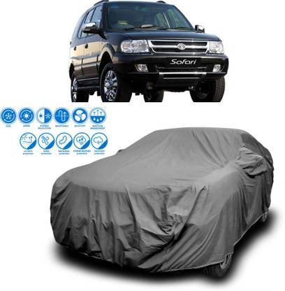 GOSHIV-car and bike accessories Car Cover For Tata Safari (With Mirror Pockets)