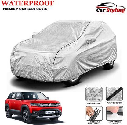 Car Styling Car Cover For Maruti Suzuki Vitara Brezza, Brezza, Vitara Brezza Facelift, Universal For Car (With Mirror Pockets)