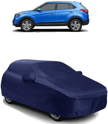 SUGASHRI Car Cover For Hyundai Creta 1.6 SX Option Executive Petrol (With Mirror Pockets)