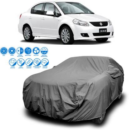 GOSHIV-car and bike accessories Car Cover For Maruti SX4 (With Mirror Pockets)