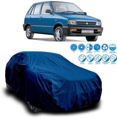 GOSHIV-car and bike accessories Car Cover For Maruti Suzuki 800 (With Mirror Pockets)