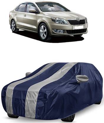 ANTOFY Car Cover For Skoda Rapid 1.6 MPI AT Style Plus Black Package (With Mirror Pockets)