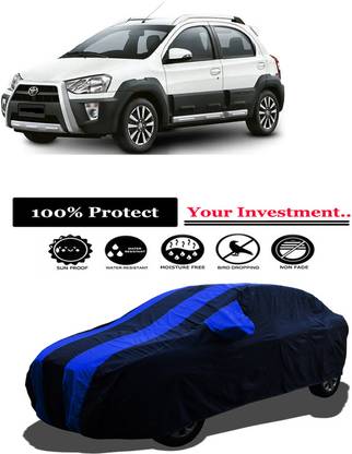 Amexride Car Cover For Toyota Etios Cross 1.2L G (With Mirror Pockets)