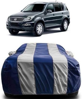 SUGASHRI Car Cover For Mahindra SsangYong Rexton RX6 (With Mirror Pockets)