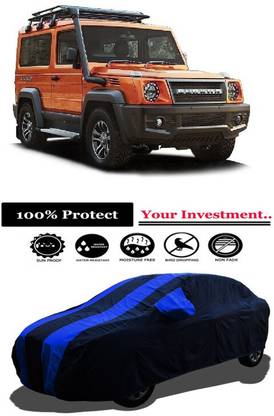 Amexride Car Cover For Force Gurkha (With Mirror Pockets)