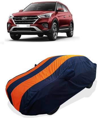Coxtor Car Cover For Hyundai Creta 1.6 SX Option Diesel (With Mirror Pockets)