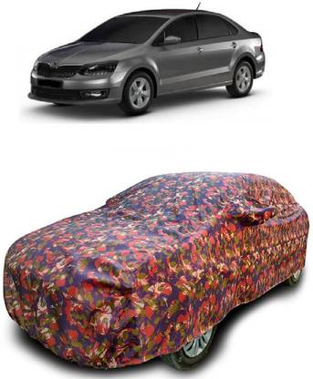 ANTOFY Car Cover For Skoda Rapid Monte Carlo 1.6 MPI AT Petrol (With Mirror Pockets)